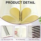 Yahenda 18 Pcs Spiral Notebook Bulk A5 Journal Lined 8.3'' x 5.5'' Writing - Image 2