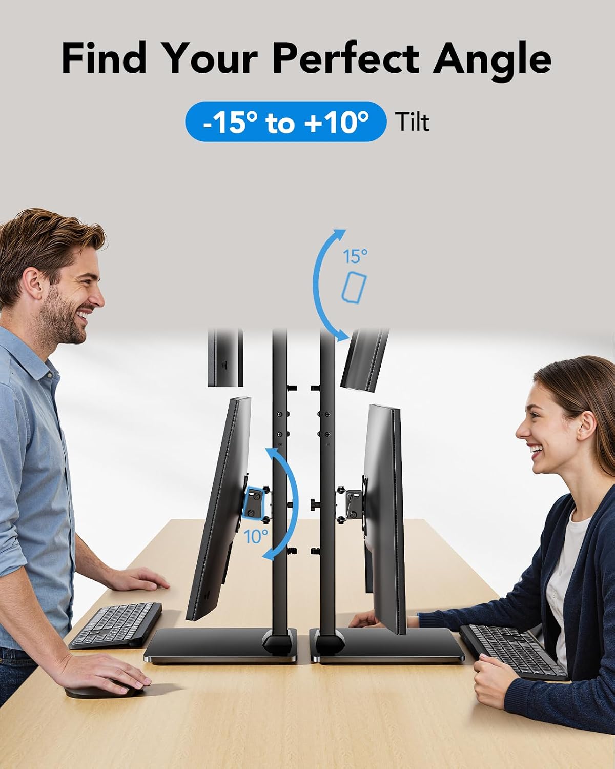 huanuo dual monitor stand for 13 to 34, package contents