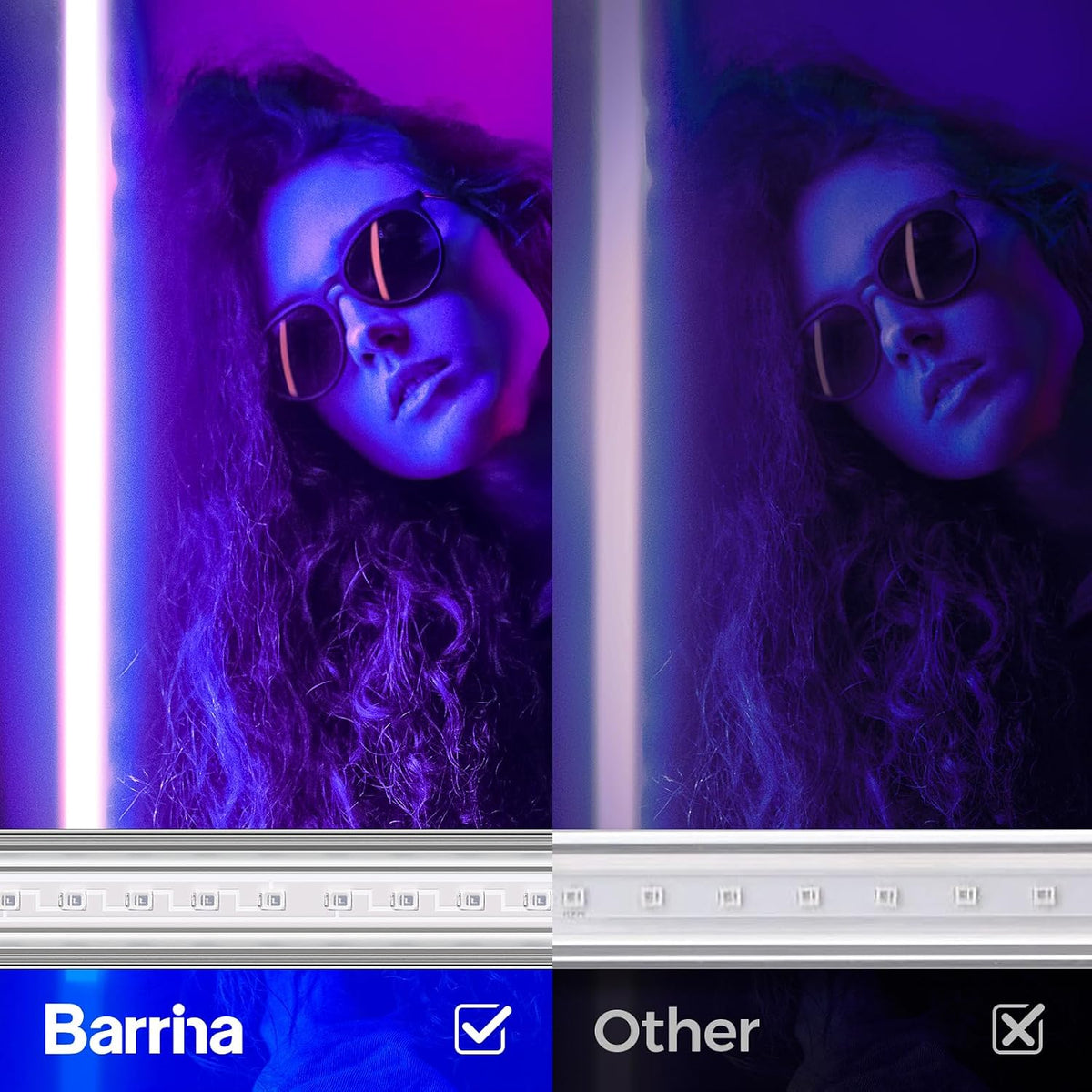 Barrina UV LED Blacklight Bar, 22W 4FT, T5 Bulb for Glow Party, Halloween