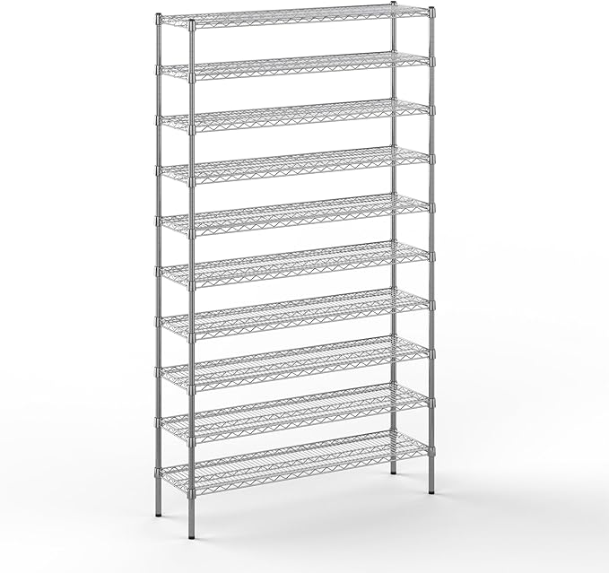 Regal Altair 14" Deep x 48" Wide x 86" Height Wire Shelving Kit | 10-Tier | NSF by Regal+Altair