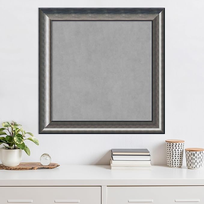 Amanti Art Silver Framed Magnetic Board 30x30 Medium Vision Board - Image 5
