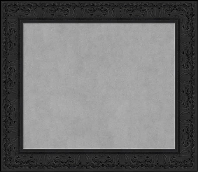Amanti Art Black Framed Magnetic Board 27x31 Medium Vision Board by AmantiArt
