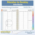 SUNEE 2026 Appointment Book, Quarter-Hourly, Weekly & Monthly - Image 2