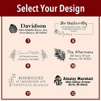 Custom Floral Address Stamp | Choose from 12 Designs | Multiple Ink Color - Image 8