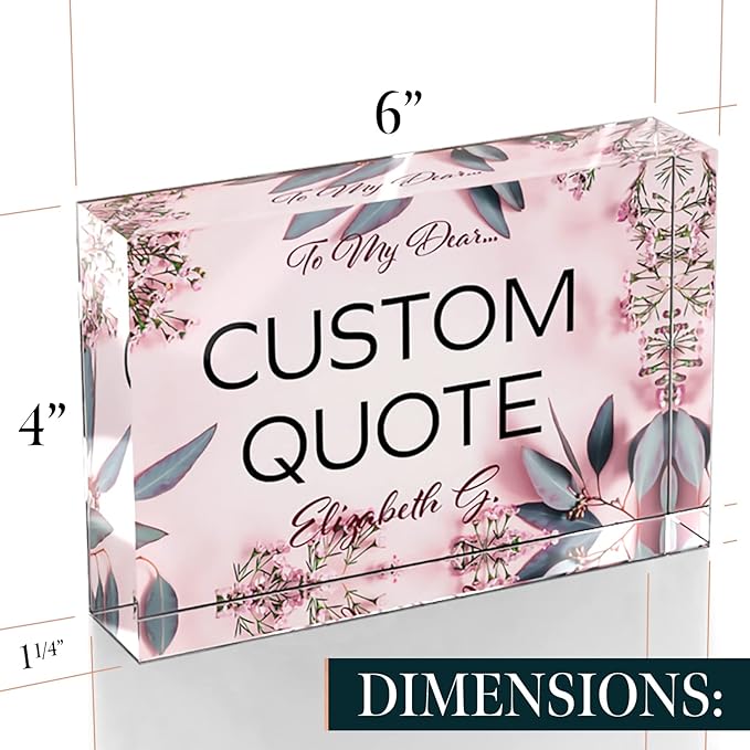 Custom Acrylic Sign Personalized, Custom Desk Name Plate, 18 Styles, - Image 8