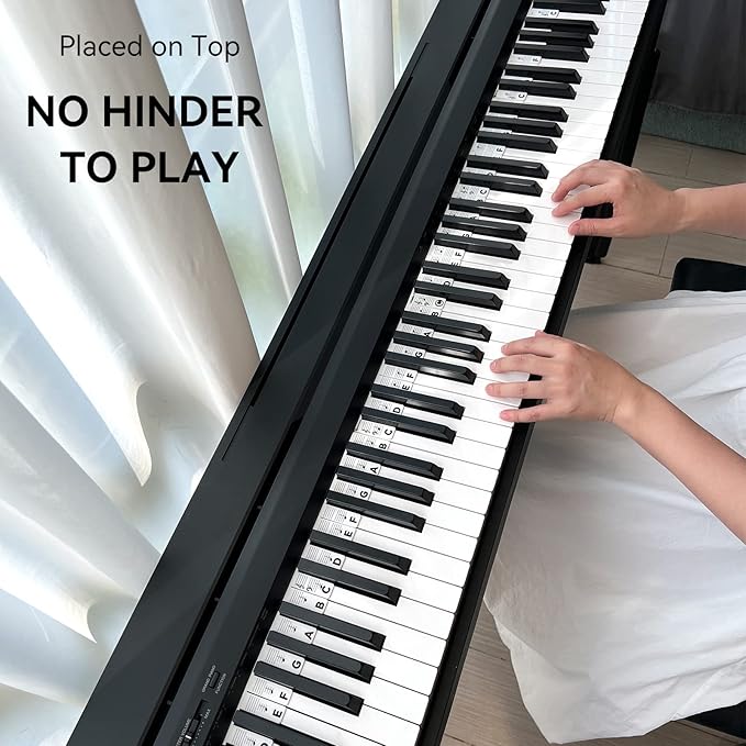 BEATBIT Piano Notes Guide for Beginner, Removable Piano Keyboard Note Labels - Image 6