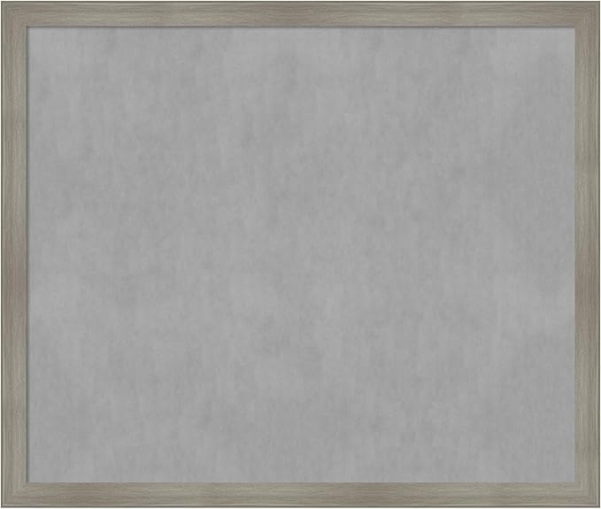 Amanti Art Grey Framed Magnetic Board 44x52 Oversize Vision Board by AmantiArt