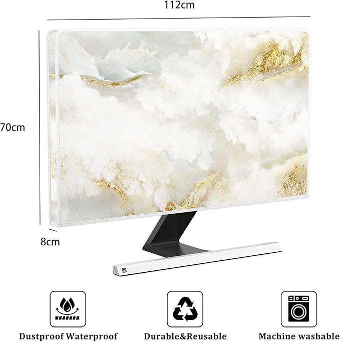 Baocicco White Gold Waterproof TV Display Screen Cover - Image 2