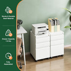 letaya 3 drawer mobile file cabinet with lock, view 9