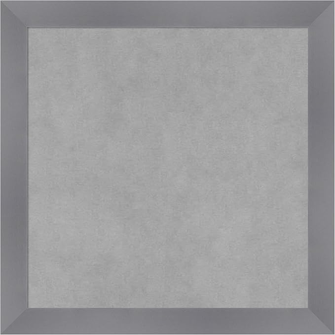 Amanti Art Grey Framed Magnetic Board 18x18 Small Vision Board by AmantiArt
