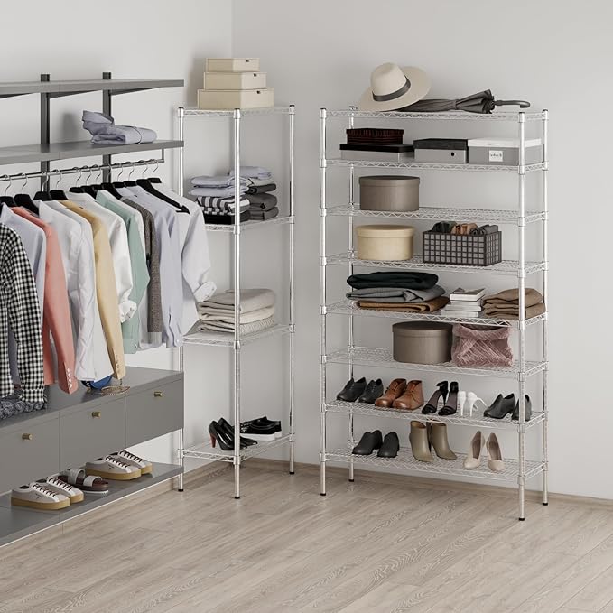 Regal Altair 14" Deep x 42" Wide x 74" Height Wire Shelving Kit | 8-Tier | NSF - Image 5