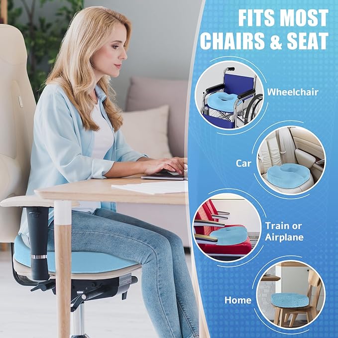 BlissTrends Donut Pillow Seat Cushion, Chair Cushions - Image 6