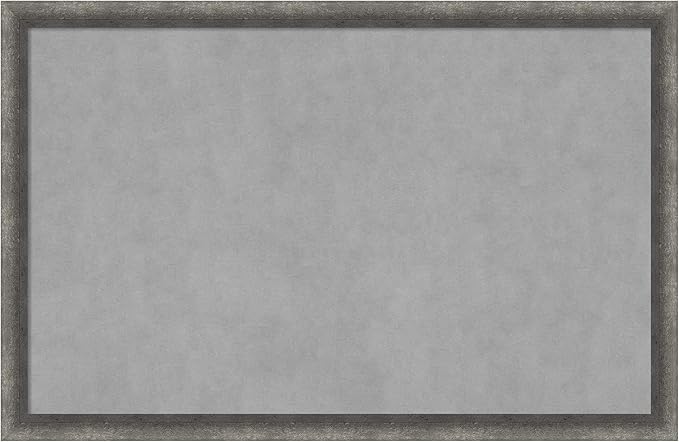 Amanti Art Grey Framed Magnetic Board 22x34 Large Vision Board by AmantiArt