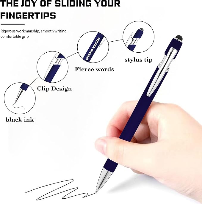 CRME 10pcs Red Nurse Pen Set Sculpture Funny Quotes Inspirational Pen - Image 4
