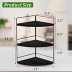 ZGO 3-Tier Bathroom Organizer Countertop, Corner Bathroom Counter Organizer - Image 3