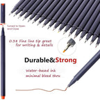 iBayam Journal Planner Pens Colored Pens, Office Supplies, Fine Point Fineliner - Image 3