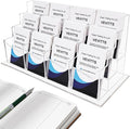 Vevitts Vertical Business Card Holder, Acrylic Business Card Display, Home & by Vevitts