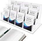 Vevitts Vertical Business Card Holder, Acrylic Business Card Display, Home & by Vevitts