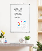 AMUSIGHT 3 Pack Double-Sided Magnetic Whiteboard, Aluminum Frame White Board - Image 8