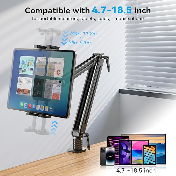 Adjustable Portable Monitor Stand 15.6" - Image 2