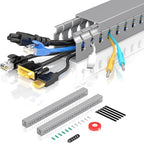 Open Slot Wire Duct Kit, 31.4" Server Rack Cable Management, Cable Management by Aocii