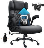 500lbs big and tall office chair adjustable lumbar shown in use