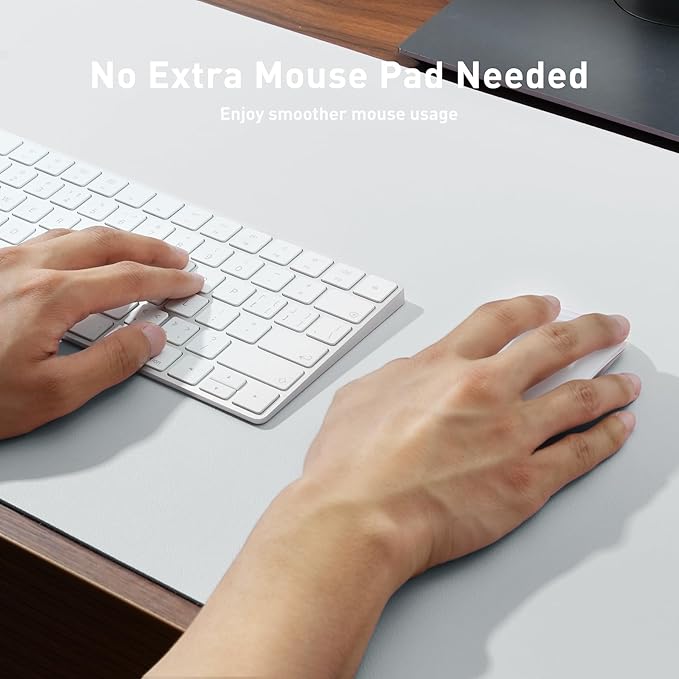 Aothia Leather Desk Pad Protector, Office Mat, Large Mouse Pad, Non-Slip PU - Image 3