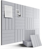 Large Felt Bulletin Board 48" x 36" Cork Board Alternative-12 Pack by FLUXYNARA
