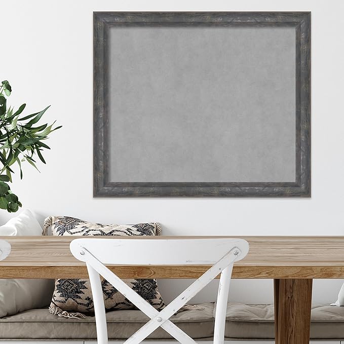 Amanti Art Grey Framed Magnetic Board 23x27 Medium Vision Board - Image 5