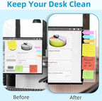 2 Pack Computer Monitor Memo Board, Acrylic Computer Monitor Sticky Note Holder - Image 6