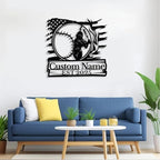 Personalized Softball Metal Sign, Custom Softball Signs Wall Art, Custom Name - Image 2