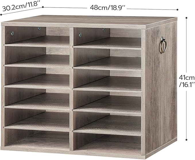 HOOBRO Literature Organizers, 12 Compartments Office Mailbox - Image 2
