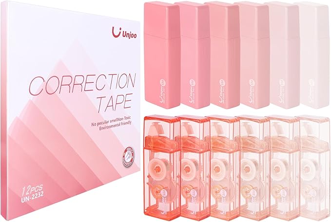 Unjoo White Correction Tape, For school, Office Workers by Unjoo