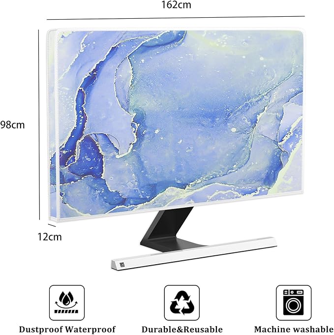 Baocicco Modern Violet Marble Waterproof TV Cover Anti-Static Dustproof - Image 2