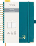 POPRUN Spiral Bullet Dotted Journal Notebook, 7-1/4" x 9-1/2" by POPRUN