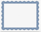 Geographics Optima Blue Blank Award Certificate Paper - Image 2