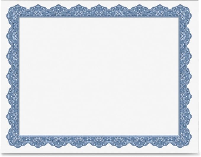 Geographics Optima Blue Blank Award Certificate Paper - Image 2