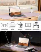 YSAGi Leather Desk Protector, Office Mat, Large Mouse Mat, Non-Slip PU Leather - Image 6