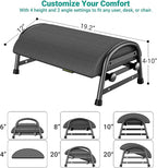 YEASHEIN Adjustable Foot Rest for Under Desk at Work, Ergonomic Under Desk - Image 2