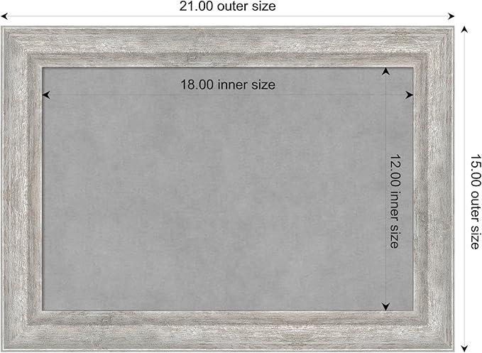 Amanti Art Silver Framed Magnetic Board 15x21 Small Vision Board - Image 4
