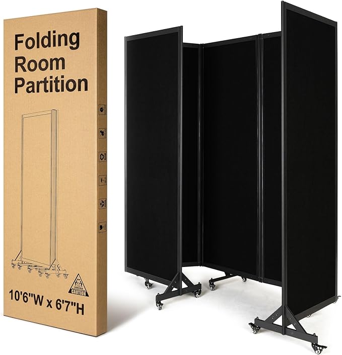 Strongbird Folding Room Partition, Office Partition Dividers, Privacy Divider by StrongBird