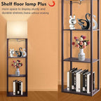 RUNTOP Plus - Floor Lamp with Shelves, Wide Shelf Lamp, Shelf Floor Lamp with - Image 4