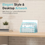 SUPEASY Mail Organizer for Desk, Mesh Metal Mail Holder Countertop - Image 6