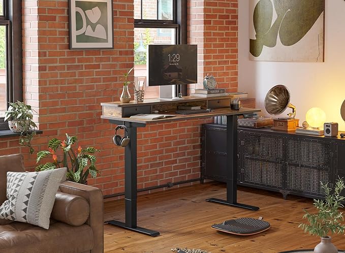 FEZIBO 48 x 24 Inch Height Adjustable Electric Standing Desk - Image 2