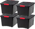 IRIS USA 40 Qt Stackable Plastic Storage Bins by IRISUSA