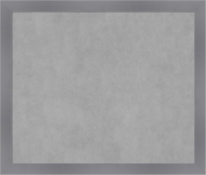 Amanti Art Grey Framed Magnetic Board 22x26 Medium Vision Board by AmantiArt