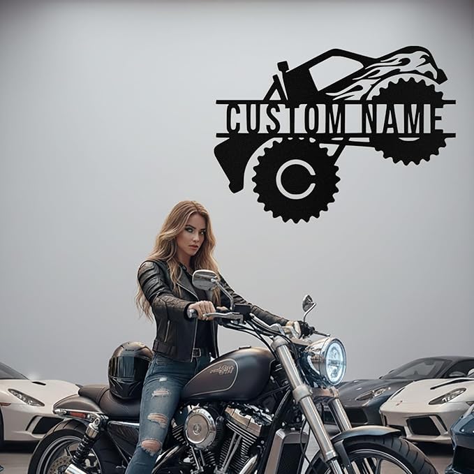 Custom Dirt Bike Metal Signs Personalized Motorcycle Name Sign Custom Garage - Image 6