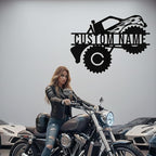 Custom Dirt Bike Metal Signs Personalized Motorcycle Name Sign Custom Garage - Image 6