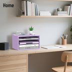 SHARKWOODS Wood Desk Organizer, 3 Tier Paper Tray Organizer - Image 7