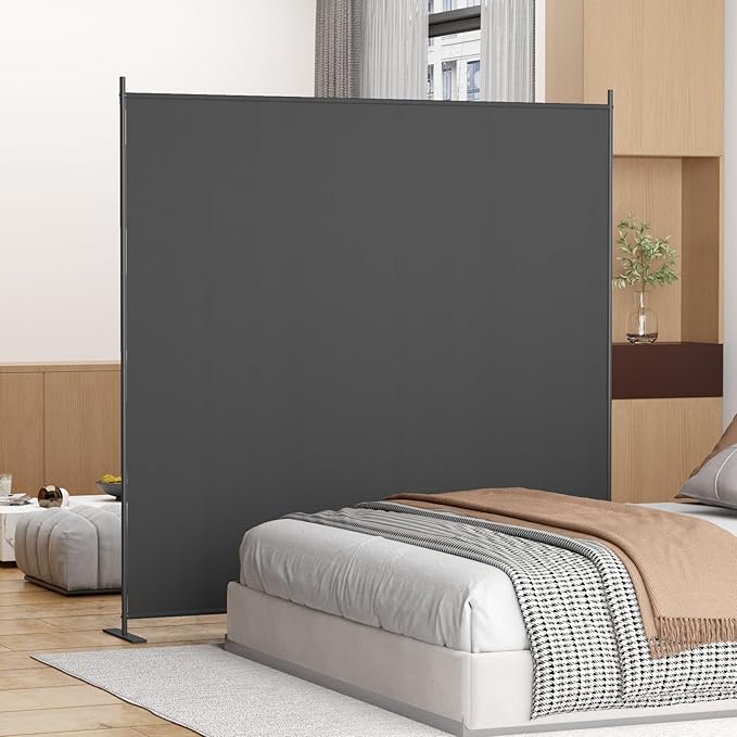 Helios&Hestia 1-Panel 6 ft Tall Indoor Folding Room Divider, Portable Privacy by HeliosHestia
